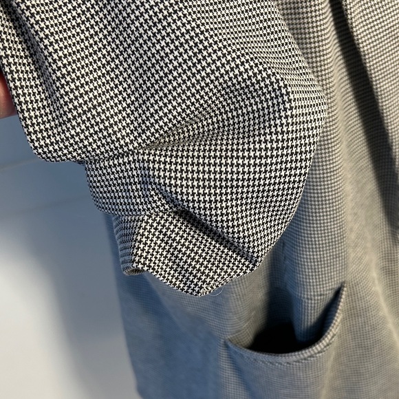 Nine West Women’s ClassicBlack/White Checker Knit Blazer Preowned - Picture 3 of 8